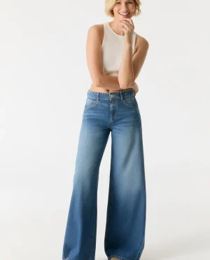 C.O.J. Denim Hazel wide leg medium blue