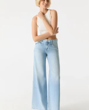 C.O.J. Denim Hazel wide leg light blue