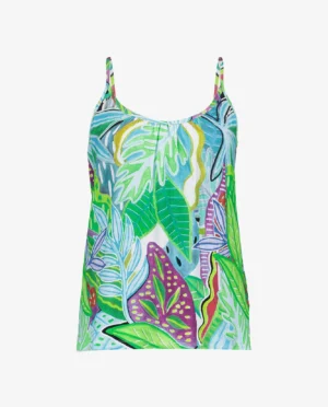 GEISHA Singlet jersey print green