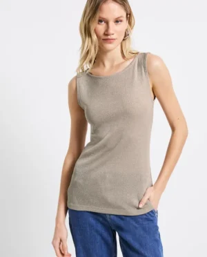 Street One Shiny top beige