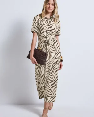 Street One Maxi dress viscose beige