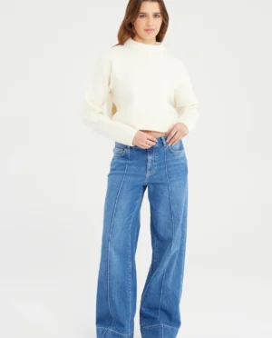 C.O.J. Denim Layla wide leg medium blue