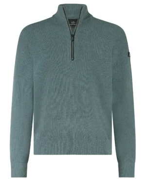 Bluefields Pullover zipper washed blue