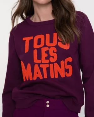 GEISHA Sweater purple/orange