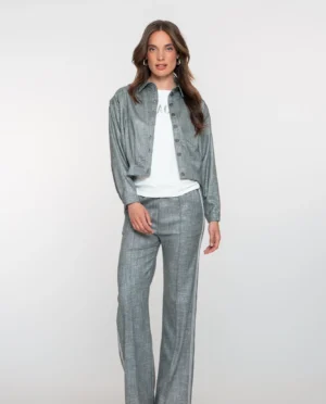GEISHA Pants grey/lurex