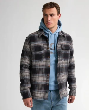 Petrol industries Overshirt check grey melee
