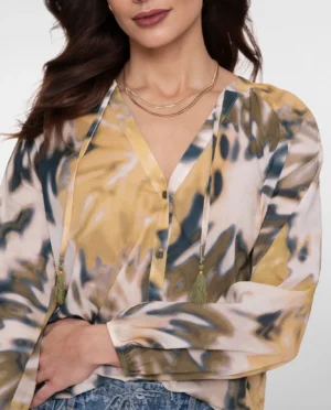 GEISHA Blouse ecru/lemon