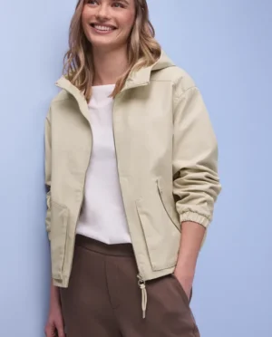 Street One Cotton short jacket beige