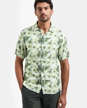 No-Excess Overhemd printed green