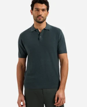 No-Excess Polo button dark steel
