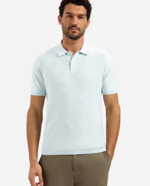 No-Excess Polo button sky