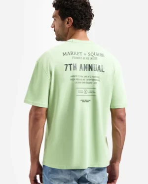 No-Excess T-shirt backprint green