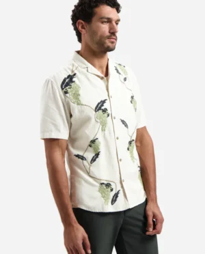 No-Excess Overhemd embroidery green