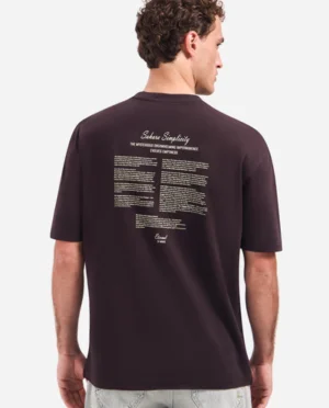 No-Excess T-shirt backprint brown