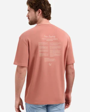 No-Excess T-shirt backprint coral