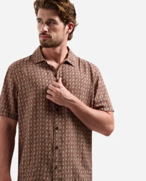 No-Excess Overhemd print coral