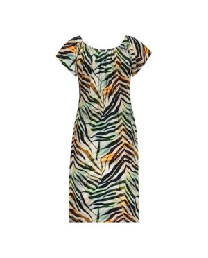 GEISHA Dress May brown/green