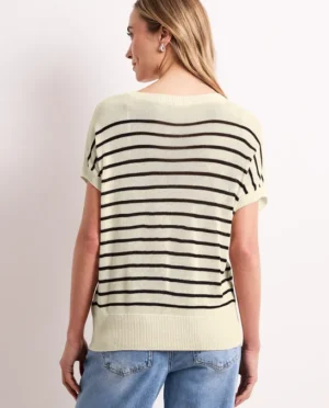 Street One Sweater stripe soft beige